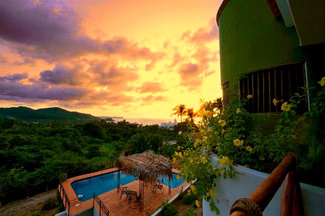 Villa Violeta - San Francisco Nayarit oceanfront villa on the edge of the jungle in San Pancho mexico